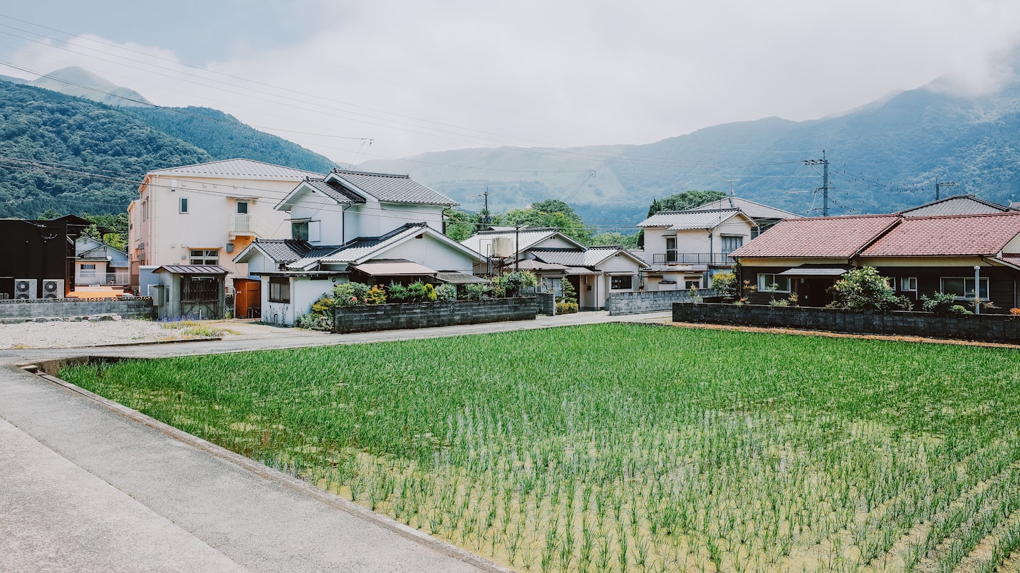 佐賀の田園風景とリモートワークで働くエンジニアのイメージ